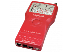 LogiLink Kabeltester RJ45/11/BNC/USB/IEEE1394
