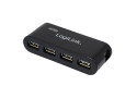 LogiLink 4 Port Hub, USB 2.0 actief Zwart