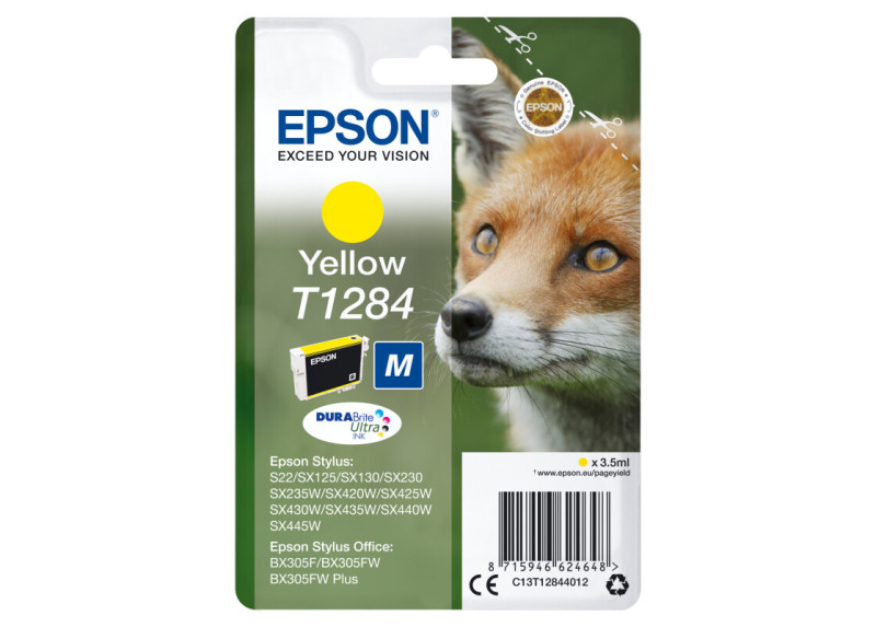 Epson T1284 Geel 3,5ml (Origineel)