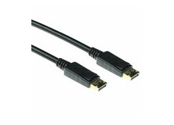 ACT 2 meter DisplayPort cable male - DisplayPort male, power pin 20 niet aangesloten