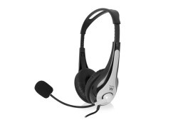 Ewent EW3562 hoofdtelefoon/headset Hoofdband Zwart, Zilver