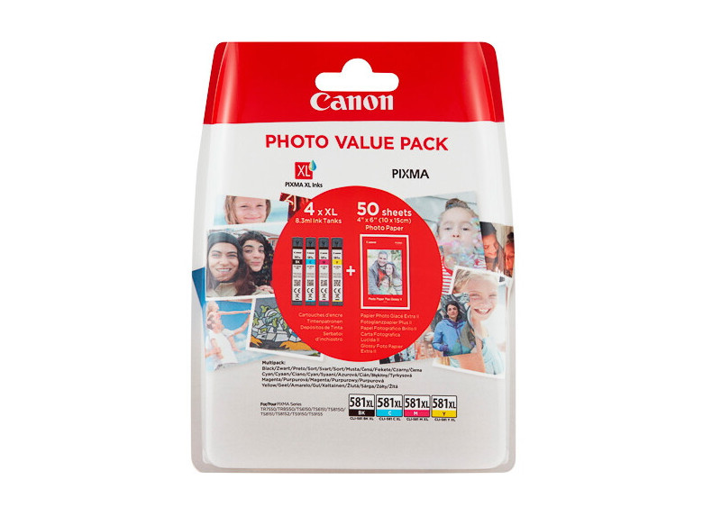 Canon (T) CLI-581XL C/M/Y/BK ValuePack 33,2ml (Origineel