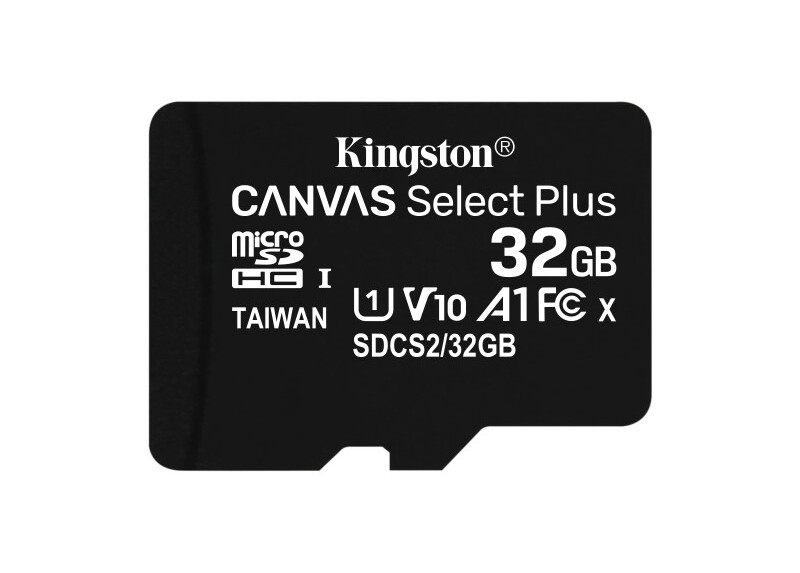 SDHC Card Micro 32GB Kingston UHS-I Canvas Select Plus