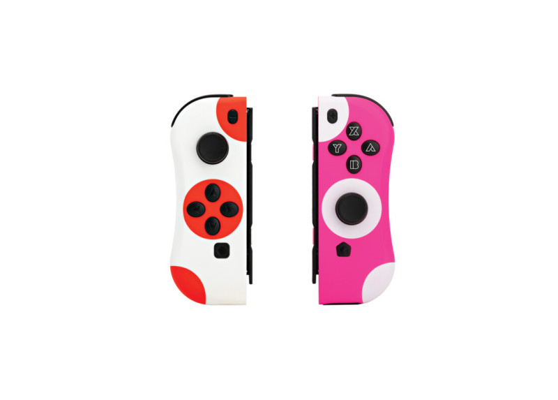 Under Control - Nintendo Switch ii-con Controller stippen rood-wit en roze-wit