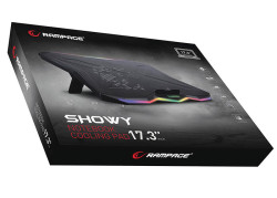 Rampage AD-RC8 Showy RGB Laptop Cooling pad- laptop koeler - 17,3 inch