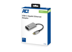 ACT AC7080 USB-C naar gigabit ethernet adapter