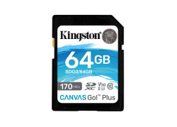 SDXC Card 64GB Kingston U3 V30 Canvas Go! Plus