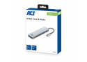 ACT AC7053 USB-C Hub 4 port met PD pass through