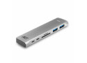 ACT USB-C Thunderbolt 3 naar HDMI female multiport adapter 4K, USB-C, 2x USB-A, cardreader, PD pass through