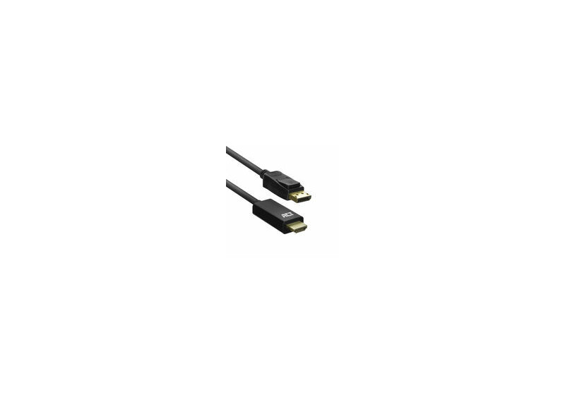 ACT AC7550 video kabel adapter 1,8 m DisplayPort HDMI Type A (Standaard) Zwart