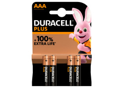Duracell Plus Extra Life AAA blister 4-stuks