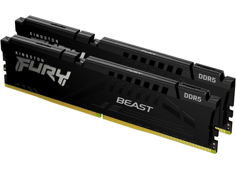 16GB DDR5/4800 CL38 (2x 8GB) Kingston FURY Beast Black