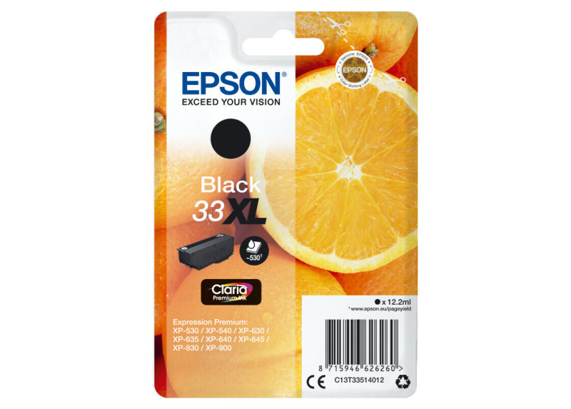 Epson T3351XL Zwart 12,2ml (Origineel) oranges