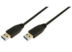 USB 3.0 A <--> A 2.00m LogiLink Zwart