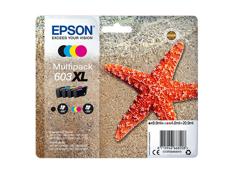 Epson 603XL Multipack Z/C/M/G 20,9ml(Origineel) starfish