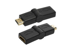 Adapter HDMI (F) <--> HDMI (M) 180&deg; draaibaar LogiLink