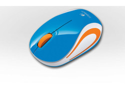 Logitech M187 Optical USB Blauw-Oranje Retail Wireless