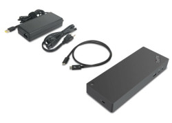 Lenovo 40AN0135EU notebook dock & poortreplicator Bedraad Thunderbolt 3 Zwart, Rood