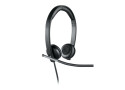 Logitech H650E Headset Hoofdband Zwart, Zilver