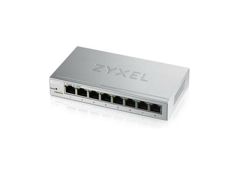 Zyxel GS1200-8 Managed Gigabit Ethernet (10/100/1000) Zilver