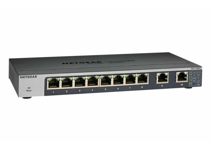 NETGEAR GS110MX Unmanaged 10G Ethernet (100/1000/10000) Zwart