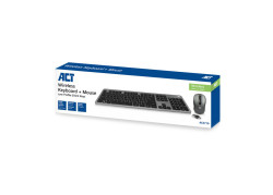 ACT AC5710 toetsenbord RF Draadloos QWERTY UK International Zwart