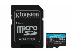 SDXC Card Micro 128GB Kingston UHS-I U3 Canvas Go! Plus