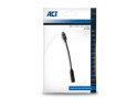 ACT AC7380 audio kabel tussenstuk 0,11 m 3.5mm USB Type-C Zwart