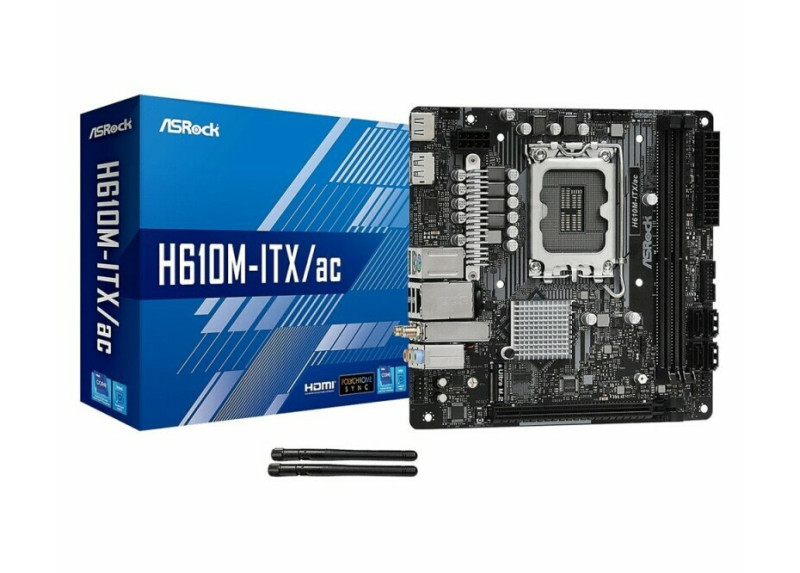 Asrock H610M-ITX/ac Intel H610 LGA 1700 Micro ITX