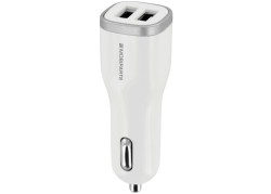 Mobiparts Car Charger Dual USB 2.4A White