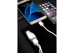 Mobiparts Car Charger Dual USB 4.8A White