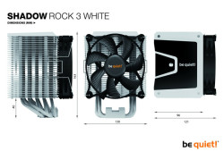 be quiet! Shadow Rock 3 White Processor Koeler 12 cm Wit 1 stuk(s)