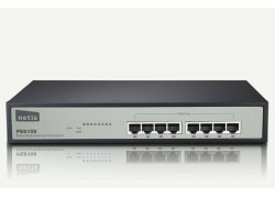 Netis System PE6108 netwerk-switch Unmanaged Fast Ethernet (10/100) Power over Ethernet (PoE) Zwart, Grijs