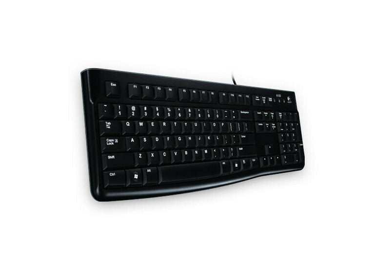 Logitech K120 Corded Keyboard toetsenbord USB QWERTZ Duits Zwart