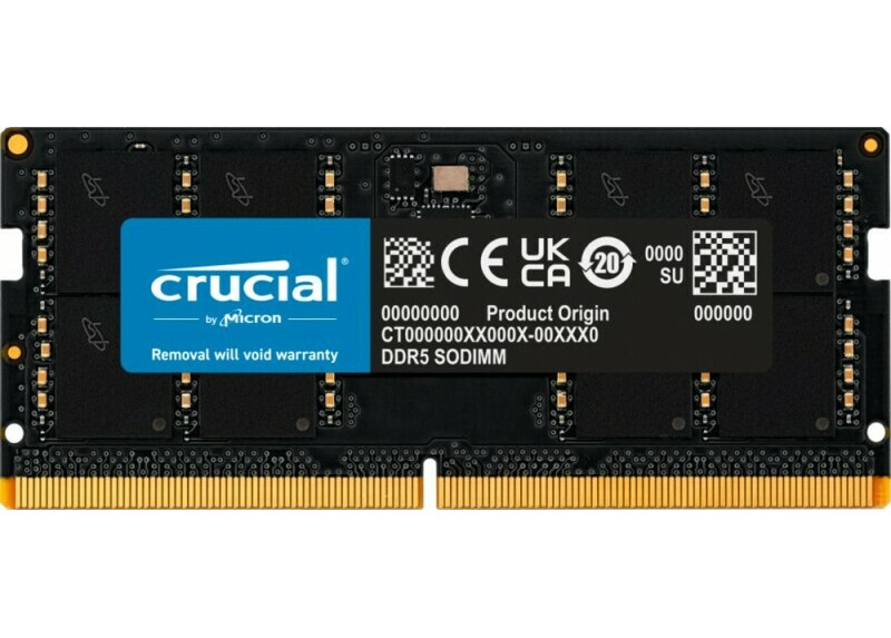 SODIMM 32GB DDR5/4800 CL40 Crucial