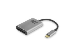 ACT AC7054 geheugenkaartlezer USB 3.2 Gen 1 (3.1 Gen 1) Type-C Zwart, Zilver