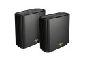 ASUS ZenWiFi AX XT8 (B-2-PK) draadloze router Gigabit Ethernet Tri-band (2.4 GHz / 5 GHz / 5 GHz) 4G Zwart