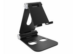Mobiparts Tablet Stand Holder Metal size L - Zwart