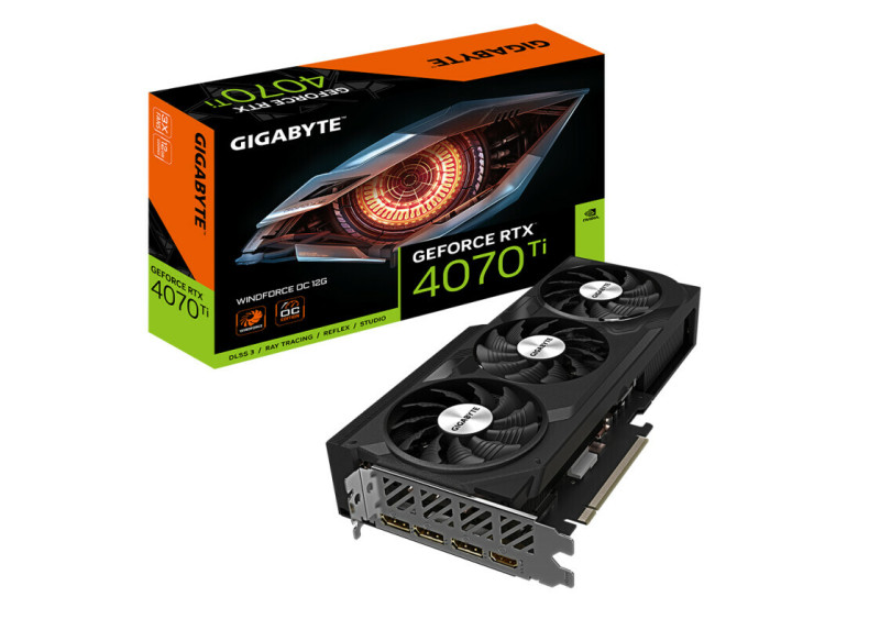Gigabyte GeForce RTX 4070 Ti WINDFORCE OC 12G NVIDIA 12 GB GDDR6X