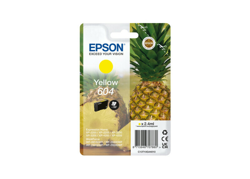 Epson 604 Singlepack Geel 2,4ml (Origineel) pineapple