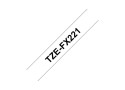 Brother TZe-FX221 flexibele labeltape 9mm/8m zwart-wit