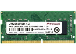 Transcend JM2666HSH-4G geheugenmodule 4 GB 1 x 4 GB DDR4 2666 MHz