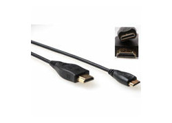 ACT 0,5 meter HDMI High Speed kabel v1.4 HDMI-A male - HDMI-C male