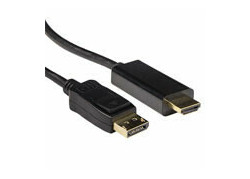 ACT Verloopkabel DisplayPort male naar HDMI-A male  0,50 m