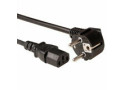 ACT Netsnoer LSZH mains connector CEE 7/7 male (haaks) - C13 zwart 5 m