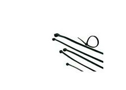 ACT Tie wraps | kabelbinders zwart, lengte 100 mm, breedte 2,5 mm