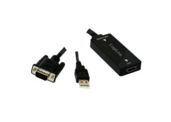 Adapter VGA en USB (M) --> HDMI (F) LogiLink