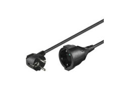 OEM Stroom verlengkabel 3.0m kabel / Zwart