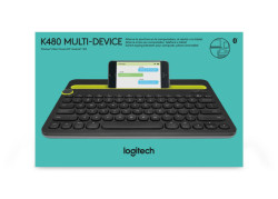 KB Logitech K480 Multi-Device Zwart draadloos Retail