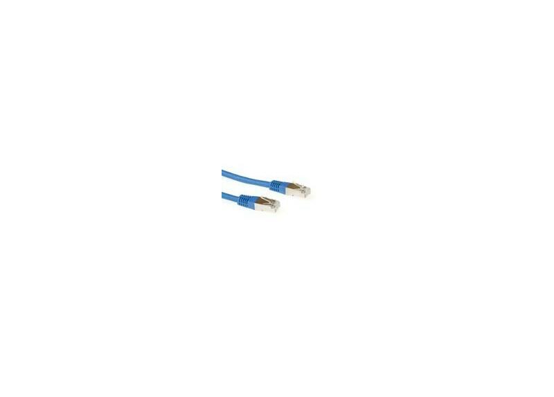 ACT Blauwe 5 meter LSZH SFTP CAT6A patchkabel met RJ45 connectoren
